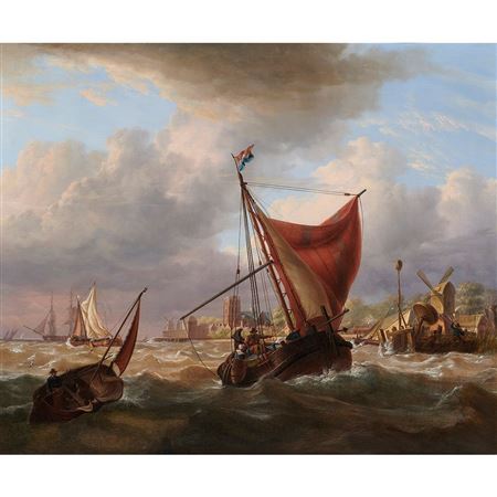 Dutch Shipping Off Dorderecht