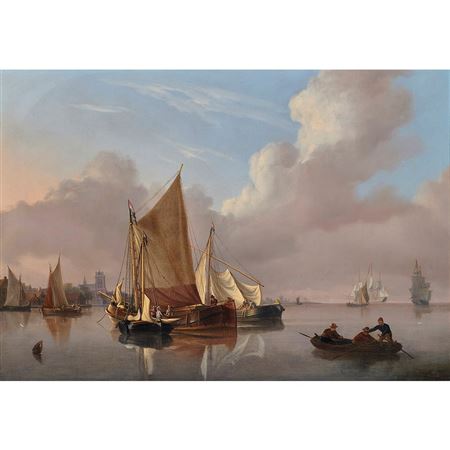 Untitled (Ships in Harbor)