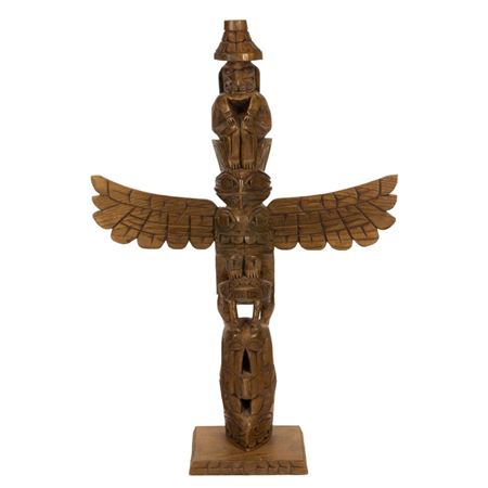 NORTHWEST COAST EAGLE TOTEM POLE