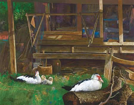 Sample artwork by Lye Yau Fatt (Born 1950), known for painting - View similar artists and auction records