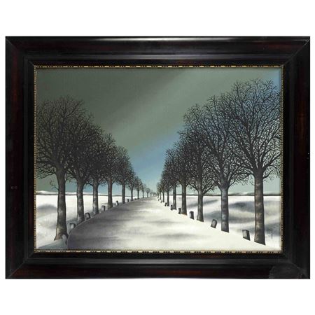 Country road in winter by Wolfgang Koch - Auction record, sale price, and art valuation. Compare with similar artists and explore comparable artworks.
