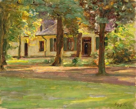 Country house in Travemünde. 1952 by Ewald Egg - Auction record, sale price, and art valuation. Compare with similar artists and explore comparable artworks.