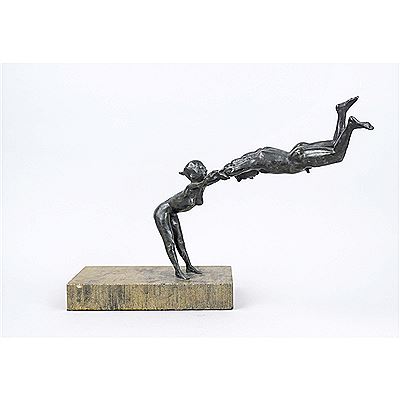 Pair of naked figures