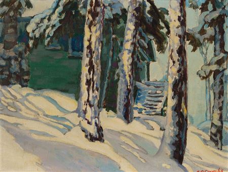 At Camp Charmette, January