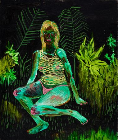 Untitled (Green Woman Sitting)