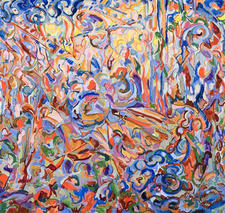 Sample artwork by Quintus Jan Telting (Born 1931), known for painting - View similar artists and auction records