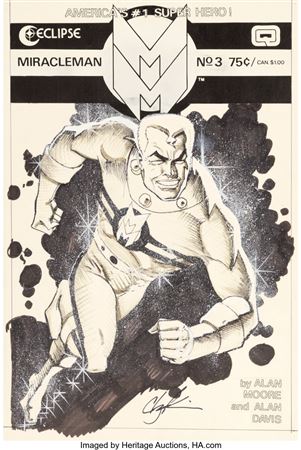Howard Chaykin Miracleman #3 Cover Original Art (Eclipse, 1985)