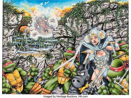 Kevin Eastman Teenage Mutant Ninja Turtles #8 Cover Original Art (Mirage Studios, 1986) by Kevin Brooks Eastman - Auction record, sale price, and art valuation. Compare with similar artists and explore comparable artworks.