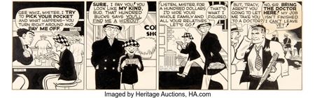 Sample artwork by Chester Gould (1900 - 1985), known for illustrations-cartoon - View similar artists and auction records