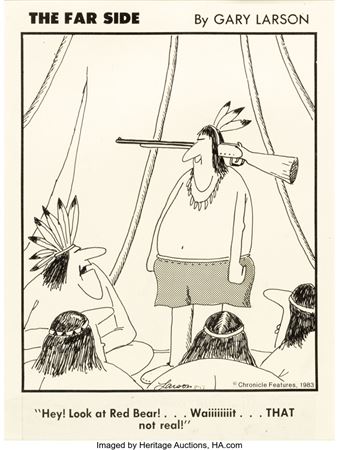Gary Larson Far Side Daily Comic Strip Original Art dated 8-17-1983 (Chronicle Features, 1983) by Gary Larson - Auction record, sale price, and art valuation. Compare with similar artists and explore comparable artworks.