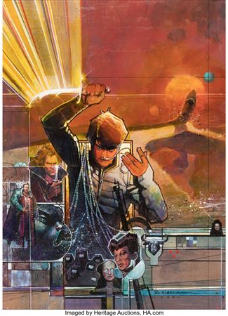 Bill Sienkiewicz Marvel Super Special #36 Unpublished Dune Cover Painting Original Art (Marvel, 1984)