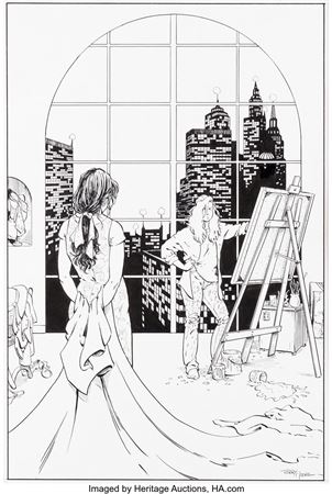 Sample artwork by Terry Moore (20th century), known for illustration - View similar artists and auction records