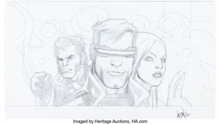 Leinil Francis Yu New X-Men Annual #1 Cover Original Art (Marvel, 2001)