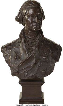 George Washington: Bronze Portrait Bust