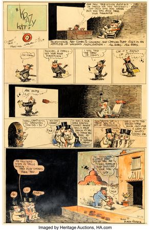 Sample artwork by George Joseph Herriman (1880 - 1944), known for cartoonist, illustration, genre painting - View similar artists and auction records