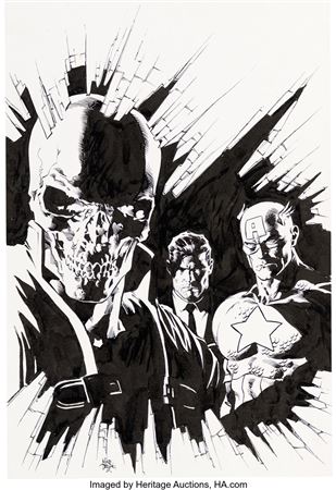 Mike Deodato Jr. New Avengers #12 Cover Original Art (Marvel, 2011) by Mike Deodato Jr - Auction record, sale price, and art valuation. Compare with similar artists and explore comparable artworks.