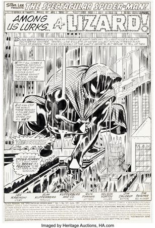 Alan Kupperberg and others The Spectacular Spider-Man #127 Splash Page 1 Original Art (Marvel, 1987)