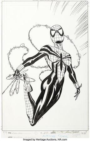 Pat Olliffe and Al Williamson Spider-Girl #2 Variant Cover Original Art (Marvel, 1998)