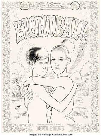Daniel Clowes Eightball #19 David Boring Cover Original Art (Fantagraphics, 1998)
