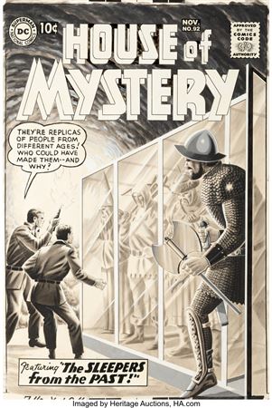 Dick Dillin and Jack Adler House of Mystery #92 Cover Original Art (DC, 1959)