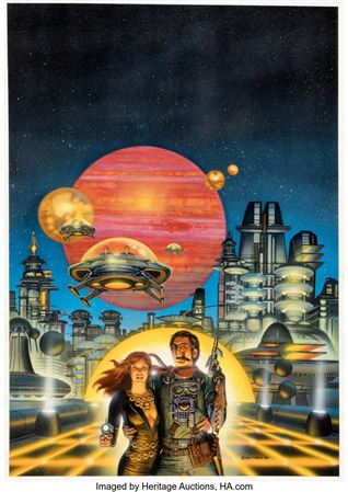 David Mattingly Stardate Magazine #10 Cover Painting Original Art (FASA, 1986)