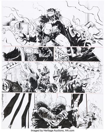 Paul Pope Batman: Year 100 #3 Story Page 16 Original Art (DC, 2006)