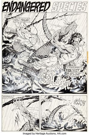 Carl Potts and Jim Lee The Punisher War Journal #7 Story Page 2 Original Art (Marvel, 1989)