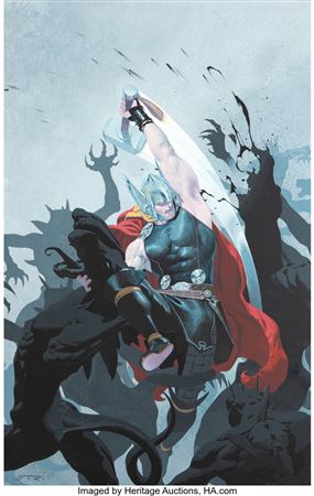 Esad Ribic Thor: God of Thunder #3 Cover Original Art (Marvel, 2013) by Esad Ribic - Auction record, sale price, and art valuation. Compare with similar artists and explore comparable artworks.
