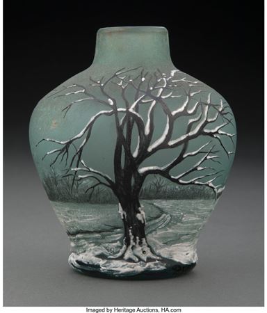 Winter Landscape Vase