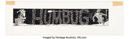 Arnold Roth Humbug #6 Page 1 Letters Page Banner Illustration Original Art (Humbug Publications, 1957)