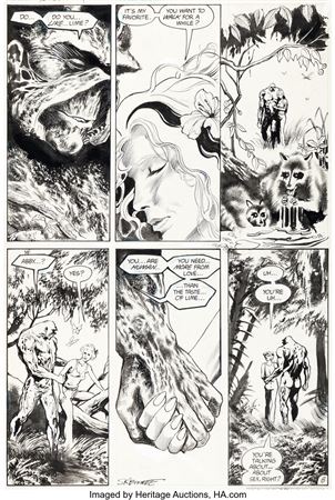 Saga of the Swamp Thing #34 Story Page 8 Original Art (DC, 1985)