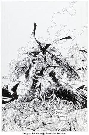 Spawn #63 Cover Original Art (Image, 1997)