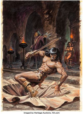 Savage Sword of Conan #53 Cover Painting Original Art (Marvel, 1980)