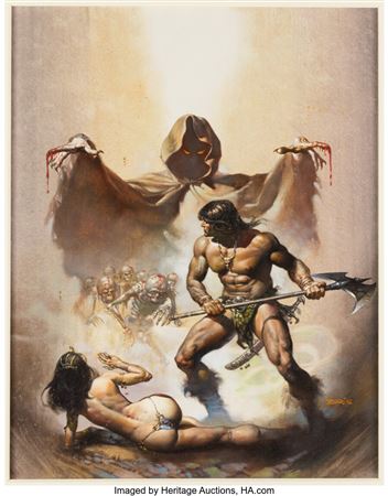 Savage Sword of Conan #12 Cover Painting Original Art (Marvel, 1976)