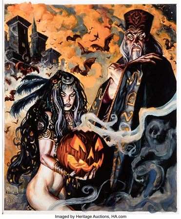 Dan Brereton The Crow: 2037 "The Bad" Painting Original Art (1997)
