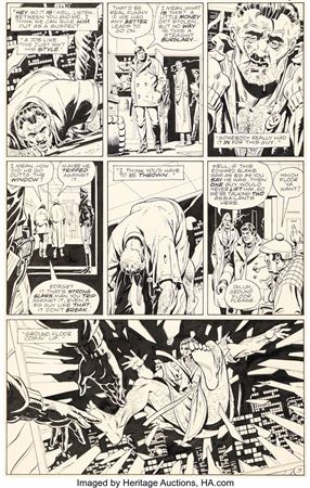 Dave Gibbons Watchmen #1 Story Page 3 Original Art The Comedian's Death with Matching Color Guide (DC, 1986)