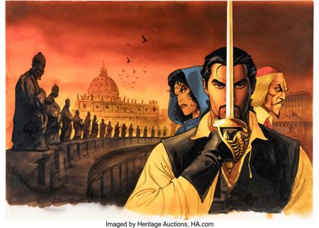 Enrico Marini Le Scorpion, La Marque du Diable #1 Cover Original Art (Dargaud, 2000) by Enrico Marini - Auction record, sale price, and art valuation. Compare with similar artists and explore comparable artworks.