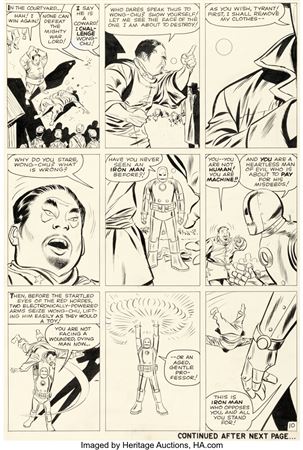 Don Heck Tales of Suspense #39 Iron Man Story Page 10 Original Art (Marvel, 1963)