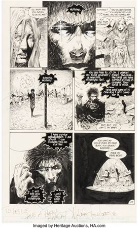 Chris Bachalo and Malcom Jones III Sandman #12 Story Page 23 Original Art (DC, 1989)