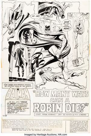 Irv Novick, Dick Dillin, and Dick Giordano Batman #246 Complete 23-Page Story Original Art (DC, 1972)