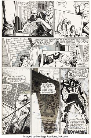 Carl Potts and Jim Lee The Punisher War Journal #2 Story Page 11 Daredevil Original Art (Marvel, 1988)
