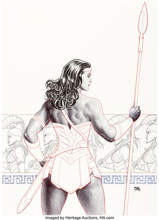Frank Cho Wonder Woman #5 Cover Original Art (DC, 2016)