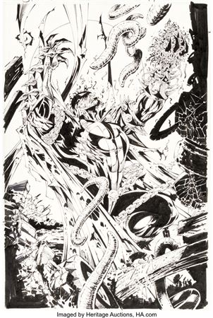 Tony Daniel and Kevin Conrad Spawn #48 Splash Page 17 Original Art (Image, 1996)