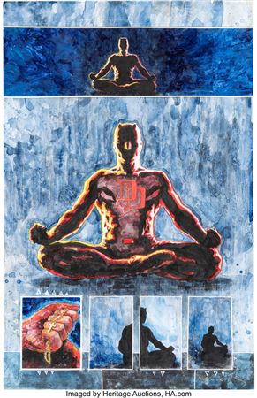 David Mack Daredevil: End of Days #8 Story Page 18 Original Art (Marvel, 2013)