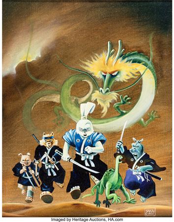 Stan Sakai Usagi Yojimbo Book 4 Dragon Bellow Conspiracy Trade Paperback Collection Cover Painting Original Art (Fantagraphics, 1991) by Stan Masahiko Sakai - Auction record, sale price, and art valuation. Compare with similar artists and explore comparable artworks.