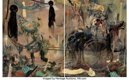 Rickshaw (diptych) by James Jean - Auction record, sale price, and art valuation. Compare with similar artists and explore comparable artworks.