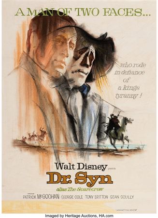 Dr Syn, Alias the Scarecrow Preliminary Poster Study Original Art by Paul Wenzel - Auction record, sale price, and art valuation. Compare with similar artists and explore comparable artworks.