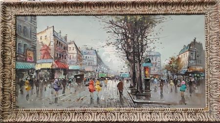 Moulin Rouge Paris Montmartre Street Scene