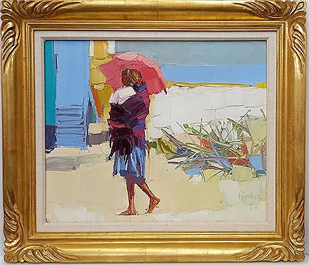 Woman On Beach