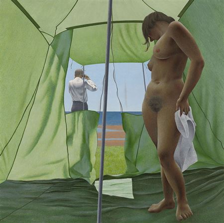 June Noon by Alex (David Alexander) Colville - Auction record, sale price, and art valuation. Compare with similar artists and explore comparable artworks.